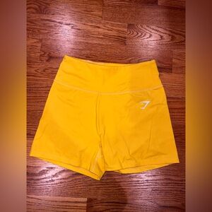 Gymshark Yellow Bike Shorts